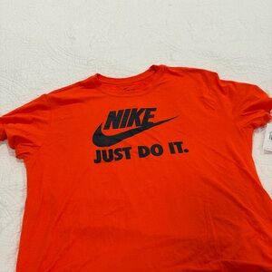 Nike Dri-Fit Orange Tee with Black Accents